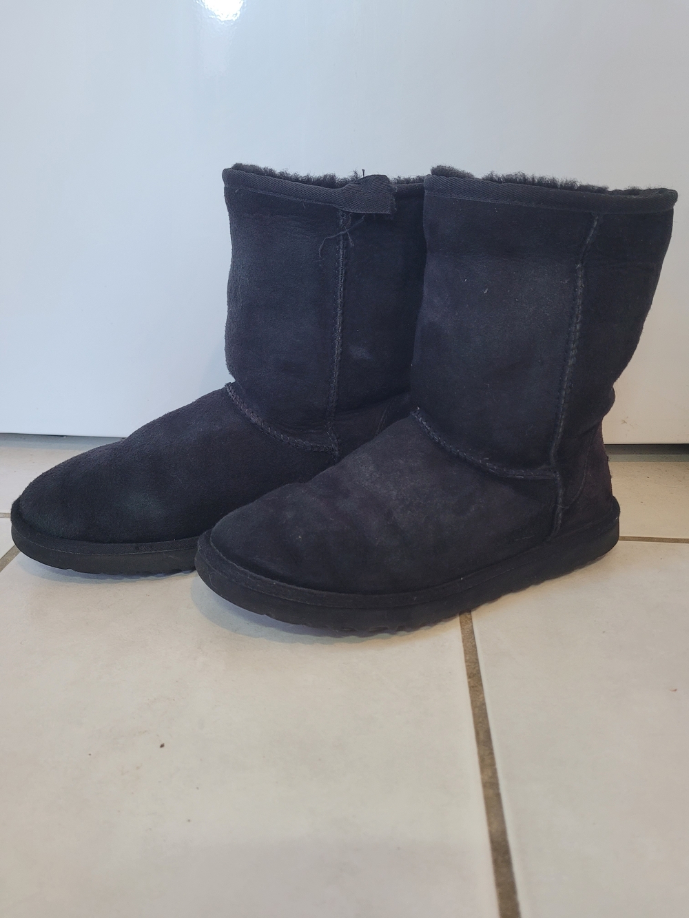 UGG Classic Women's Black Suede Winter Boots -